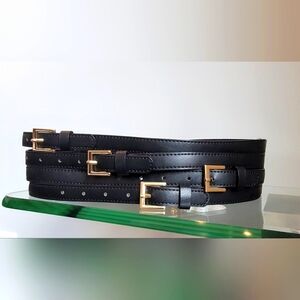 The Limited Black Buckle Belt Sz: S